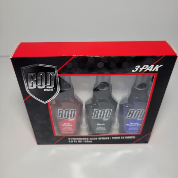 NEW Bod 3 Pack Men's Fragrance Body Sprays - Most Wanted - Picture 2 of 3